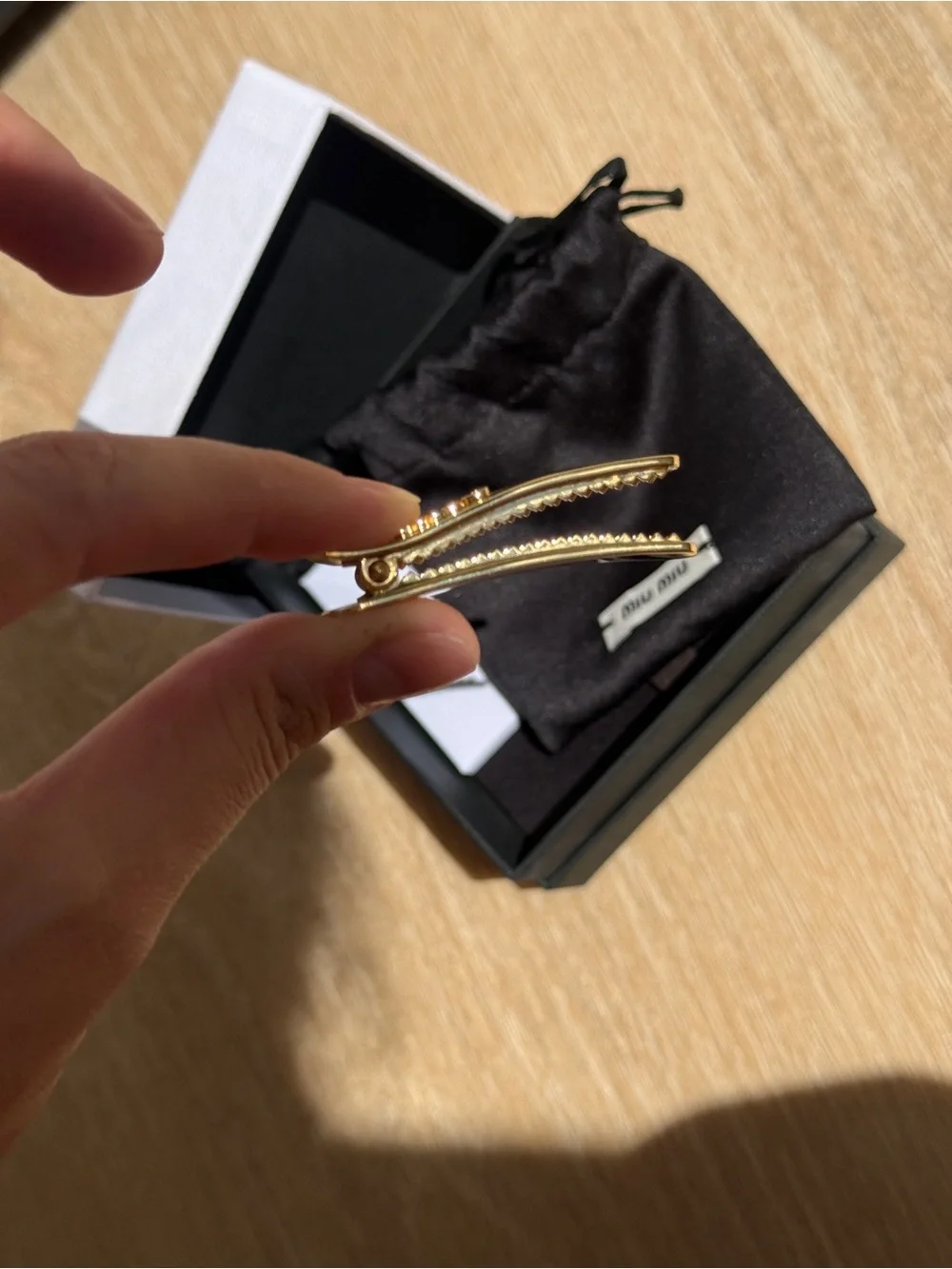 Miu Miu Gold Hair Clip